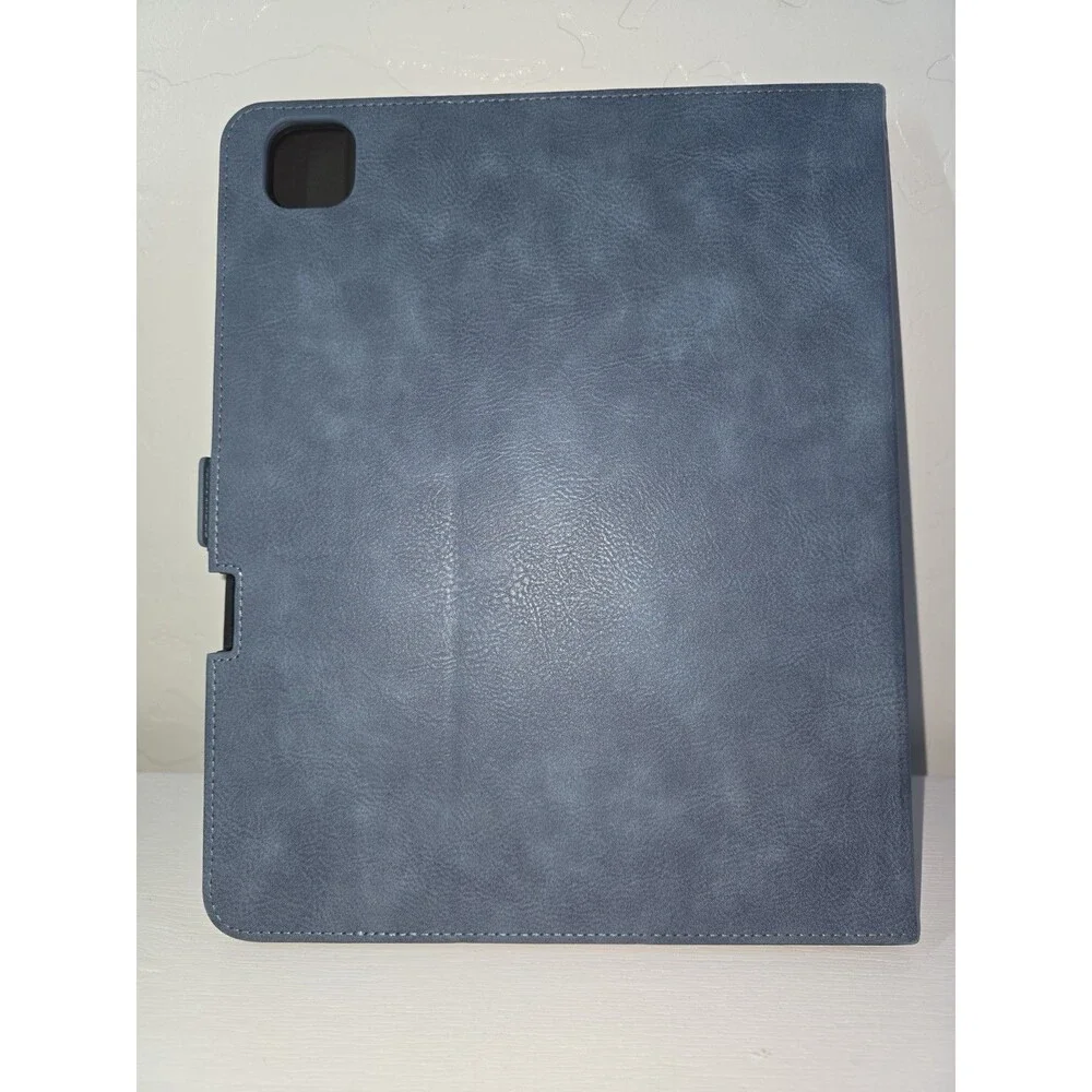 Handmade Case for iPad Pro 11 Inch (M5/M4) 2025/2024 with Pencil Holder Blue